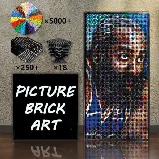 LEGO Mosaic Wall Art-James Harden Pixel Art-48x96