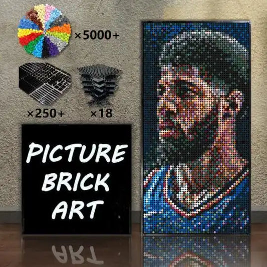 Lego-mosaic-wall-art-Paul-George48x96
