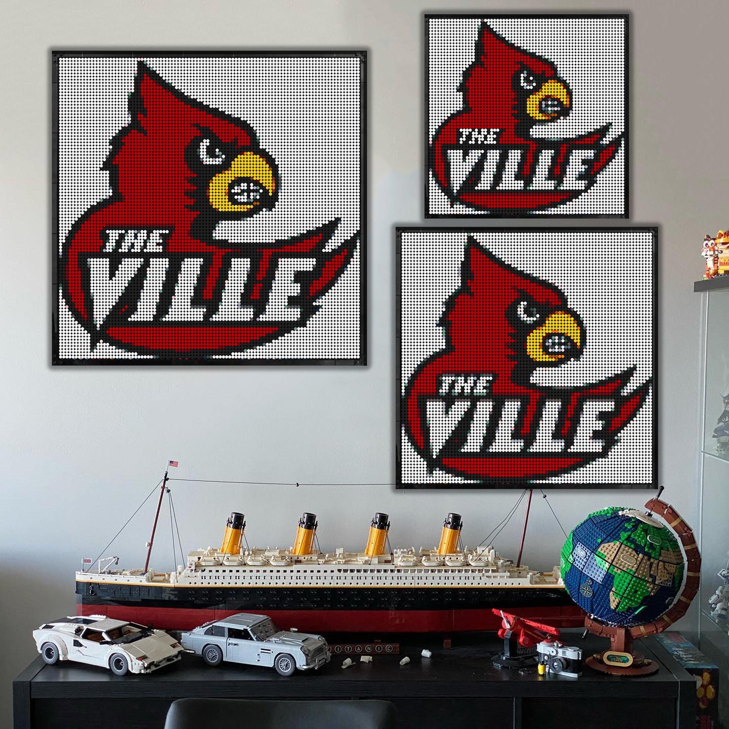 LEGO Mosaic Louisville Cardinals Logo