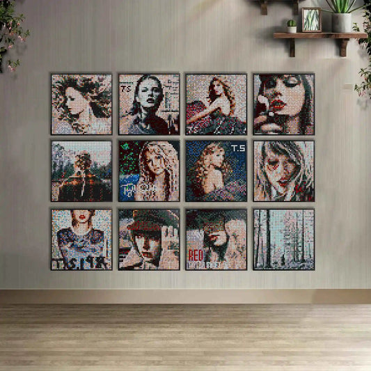 Taylor-Swift-LEGO-Mosaic-Wall-Art