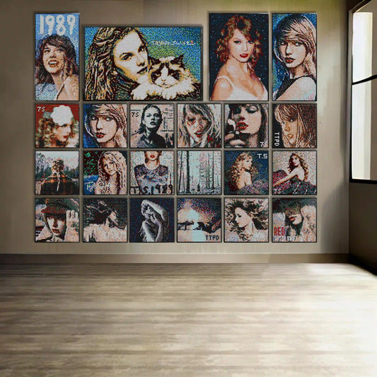 LEGO Mosaic Wall Art-Taylor Swift Portrait Custom Picture