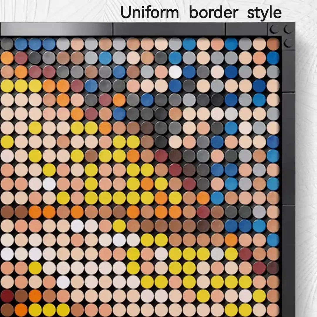 LEGO Mosaic Wall Art-Mondrian Pixel Art-48x48