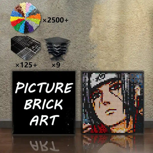 LEGO Mosaic & Wall Art:Uchiha Itachi Portrait Custom Picture-48x48